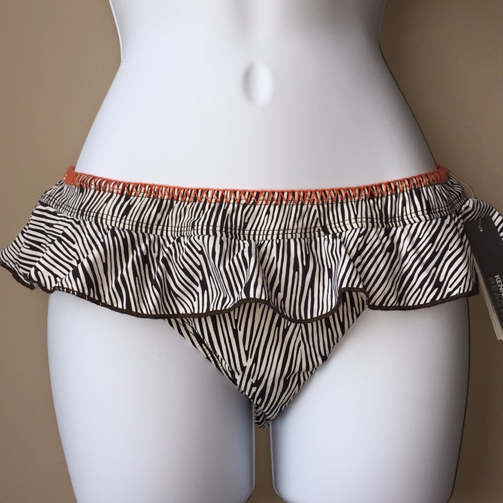 KENNETH COLE REACTION Ruffle Bikini Bottom- NEW!